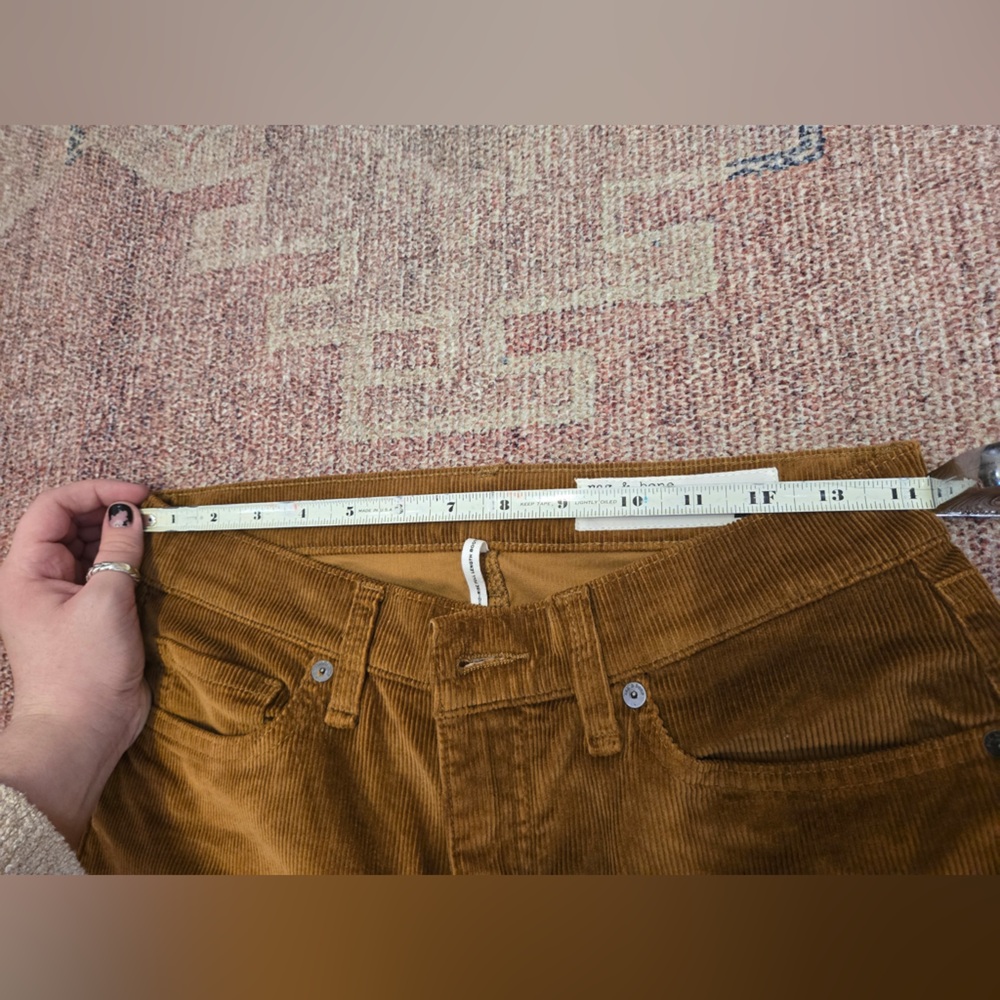 Rag and Bone camel corduroy size 27 long boot cut like new - Picture 7 of 9